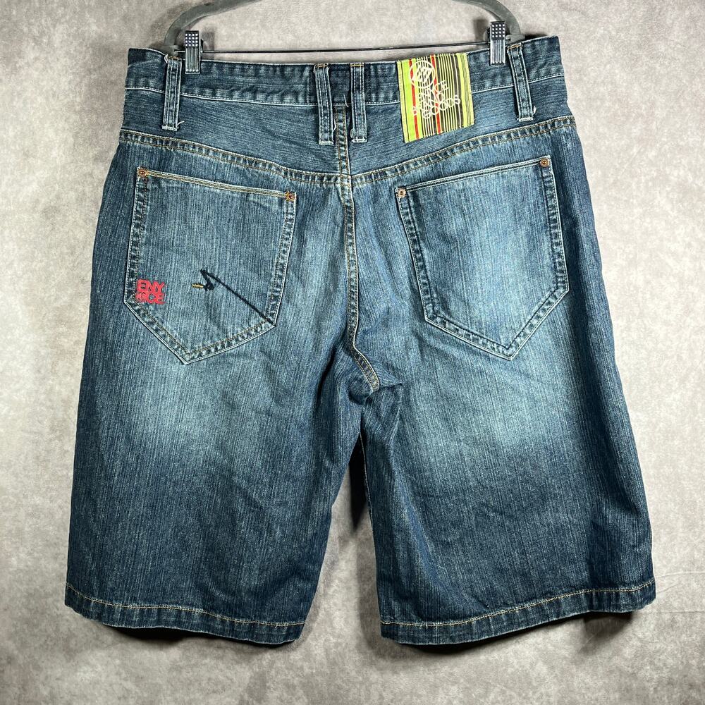 Enyce Denim Shorts Mens Size 40 Blue‎ Medium Wash Casual Skater Baggy Streetwear